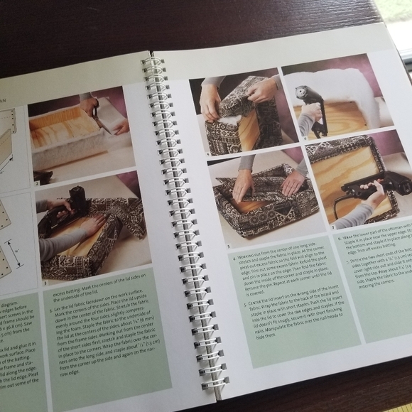 Singer Upholstery Basics Plus DIY Book Manual Recover Chairs Stools Ottomans - Picture 9 of 11